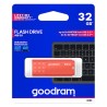 Goodram USB flash disk, USB 3.0, 32GB, UME3, pomarańczowy, UME3-0320O0R11, USB A, z osłoną