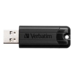 Verbatim USB flash disk, USB 3.0, 16GB, PinStripe, Store N Go, czarny, 49316, USB A, z wysuwanym złączem