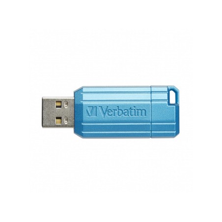 Verbatim USB flash disk, USB 2.0, 128GB, Store,N,Go PinStripe, niebieski, 49461, do archiwizacji danych