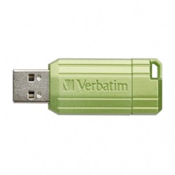 Verbatim USB flash disk, USB 2.0, 128GB, Store,N,Go PinStripe, zielony, 49462, do archiwizacji danych
