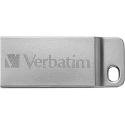 Verbatim USB flash disk, USB 2.0, 16GB, Metal Executive, Store N Go, srebrny, 98748, USB A, z oczkiem na brelok