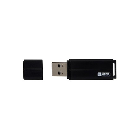 MyMedia USB flash disk, USB 2.0, 64GB, czarny, 69263, z plastikową osłoną