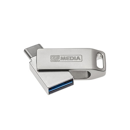 MyMedia MyDual USB 3.2 Gen 1, USB 3.2 Gen 1, 16GB, 69268, srebrny, 69268, USB A / USB C, z obrotową osłoną