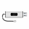 MediaRange USB flash disk, USB USB 3.0 (3.2 Gen 1), 16GB, srebrny, MR915, USB A, wysuwany, EOL