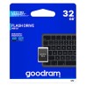 Goodram USB flash disk, USB 2.0, 32GB, UPI2, czarny, UPI2-0320K0R11, USB A, z osłoną