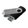 Goodram USB flash disk, USB 3.0, 32GB, UTS3, czarny, UTS3-0320K0R11, USB A, z obrotową osłoną