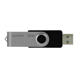 Goodram USB flash disk, USB 3.0, 32GB, UTS3, czarny, UTS3-0320K0R11, USB A, z obrotową osłoną