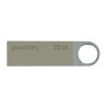 Goodram USB flash disk, USB 2.0, 32GB, UUN2, srebrny, UUN2-0320S0R11, USB A, z oczkiem na brelok