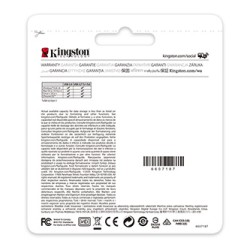 Kingston USB flash disk, USB 3.0, 128GB, DataTraveler(R) Kyson, srebrny, DTKN/128GB, USB A, z oczkiem na brelok