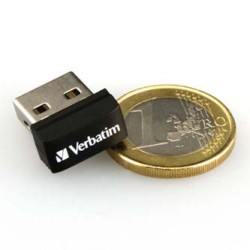 Verbatim USB flash disk, USB 2.0, 32GB, Nano, Store N Stay, czarny, 98130, USB A