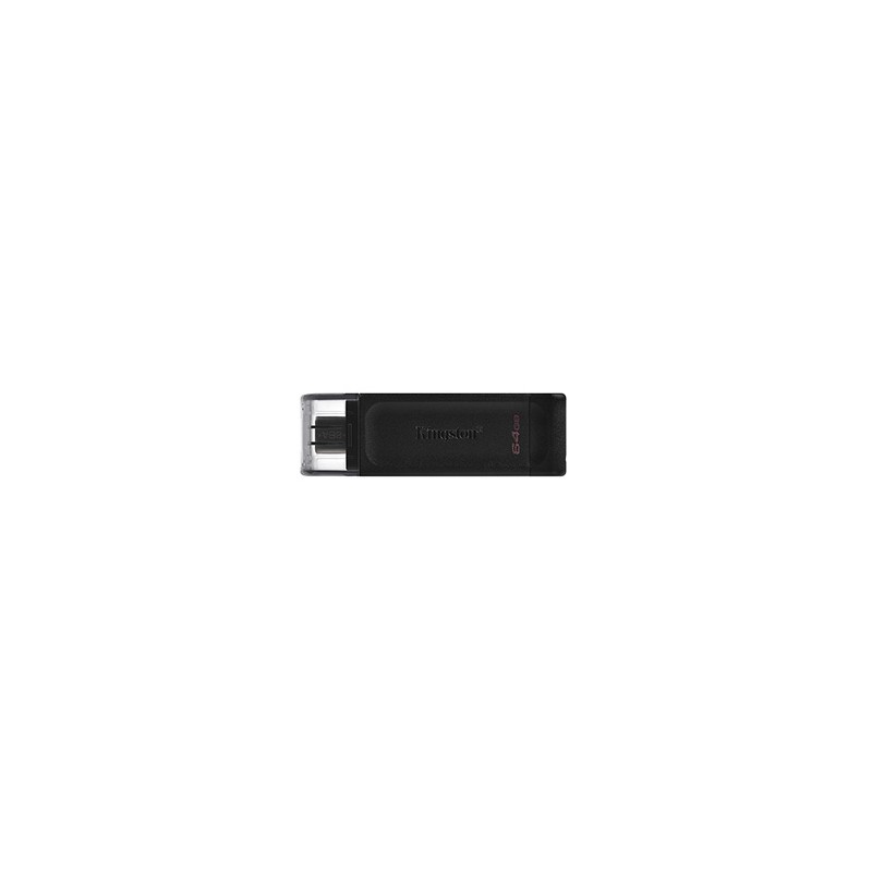 Kingston USB flash disk, USB 3.0, 64GB, DataTraveler 70, czarny, DT70/64GB, USB C