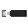 Kingston USB flash disk, USB 3.0, 64GB, DataTraveler 70, czarny, DT70/64GB, USB C