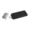 Kingston USB flash disk, USB 3.0, 64GB, DataTraveler 70, czarny, DT70/64GB, USB C