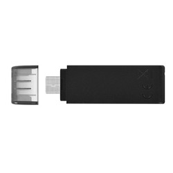 Kingston USB flash disk, USB 3.0, 64GB, DataTraveler 70, czarny, DT70/64GB, USB C