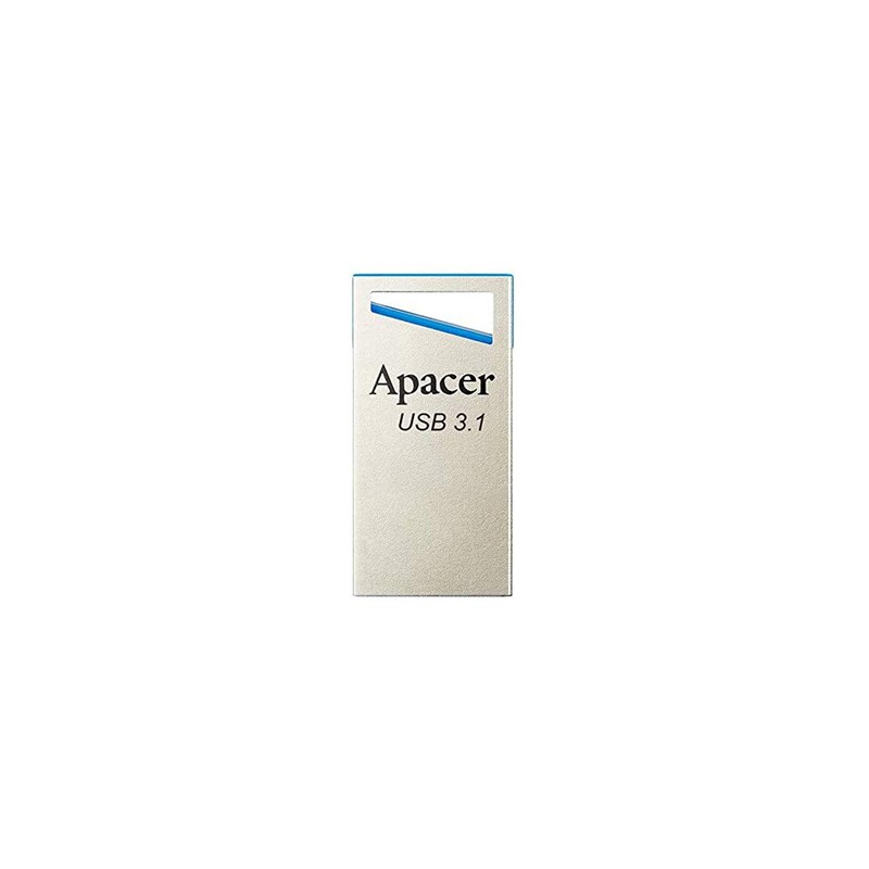 Apacer USB flash disk, USB 3.0, 128GB, AH155, srebrny, AP128GAH155U-1, USB A, z oczkiem na brelok