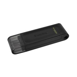 Kingston USB flash disk, USB 3.0, 128GB, DataTraveler 70, czarny, DT70/128GB, USB C
