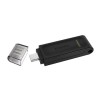 Kingston USB flash disk, USB 3.0, 128GB, DataTraveler 70, czarny, DT70/128GB, USB C