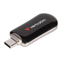 Verbatim Plectra USB flash disk, USB C a USB 3.2 Gen 1, 512GB, Dual QuickStick, szary, 30227, USB C, z oczkiem na brelok