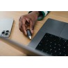 Verbatim Plectra USB flash disk, USB C a USB 3.2 Gen 1, 512GB, Dual QuickStick, szary, 30227, USB C, z oczkiem na brelok