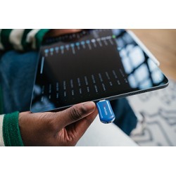 Verbatim USB flash disk, USB C, 512GB, Plectra, niebieski, 30235, USB C