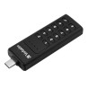 Verbatim USB flash disk, USB 3.0 / 3.1 Gen 1, 32GB, Keypad Secure, czarny, 49430, 256bitowe szyfrowanie AES, LED złącze USB C