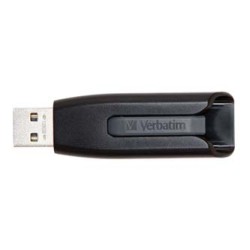 Verbatim USB flash disk, USB 3.0, 128GB, V3, Store N Go, czarny, 49189, USB A, z wysuwanym złączem
