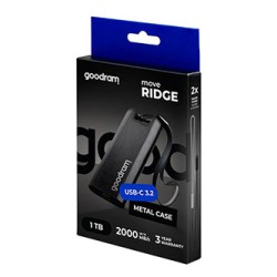 SSD Zewnętrzny Goodram Move Ridge, SSDR-GMRE-01T-K0, 1000GB, czarny, USB-C 3.2