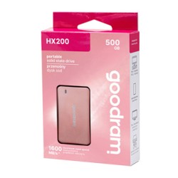 SSD Zewnętrzny Goodram HX200, SSDPR-HX200-500-RG, 500GB, rose gold, USB-C