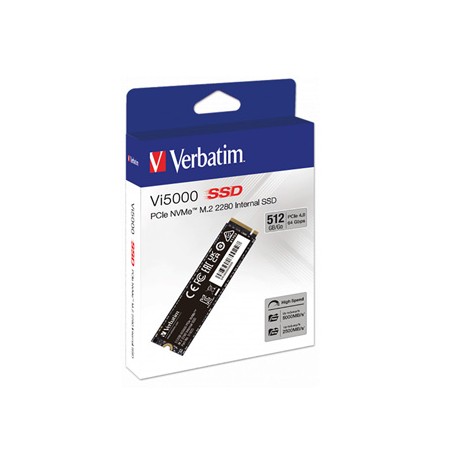 SSD Wewnętrzny Verbatim Vi5000 M.2, 31825, 512GB, czarny, NVMe