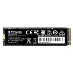 SSD Wewnętrzny Verbatim Vi5000 M.2, 31825, 512GB, czarny, NVMe