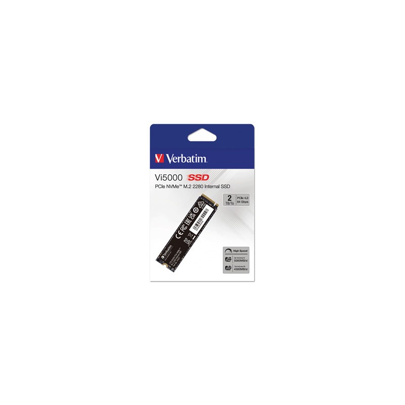 SSD Wewnętrzny Verbatim Vi5000 M.2, 31827, 2000GB, czarny, NVMe