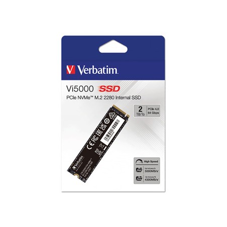 SSD Wewnętrzny Verbatim Vi5000 M.2, 31827, 2000GB, czarny, NVMe