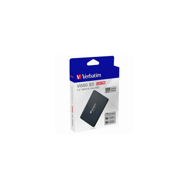 SSD Wewnętrzny Verbatim Vi550, 49350, 128GB, czarny, SATA III