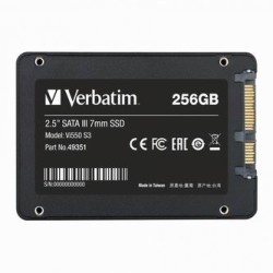 SSD Wewnętrzny Verbatim Vi550, 49351, 256GB, czarny, SATA III