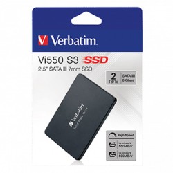 SSD Wewnętrzny Verbatim Vi550 S3, 49354, 2000GB, czarny, SATA III, 2TB