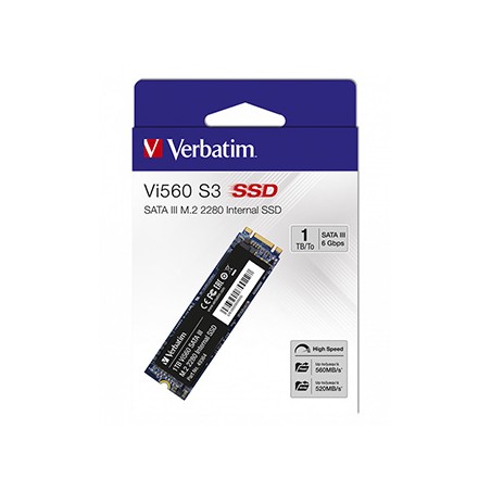 SSD Wewnętrzny Verbatim Vi560, 49364, 1000GB, czarny, SATA III, 1TB