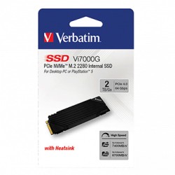 SSD Wewnętrzny Verbatim Vi7000G M.2, 49368, 2000GB, czarny, NVMe, 2TB