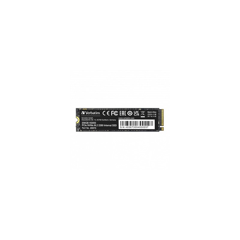 SSD Wewnętrzny Verbatim Vi3000 M.2, 49373, 256GB, czarny, NVMe