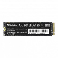 SSD Wewnętrzny Verbatim Vi3000 M.2, 49374, 512GB, czarny, NVMe