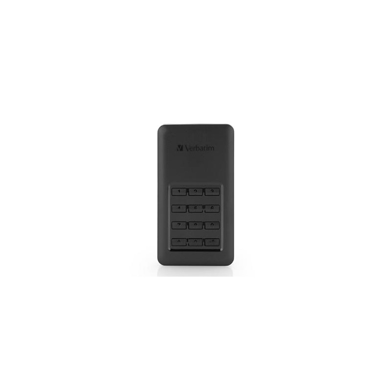 SSD Zewnętrzny Verbatim Store N Go Secure, 53402, 256GB, czarny, szyfrowane, z klawiaturą numeryczną, złącze USB-C, 2.5", USB-C,