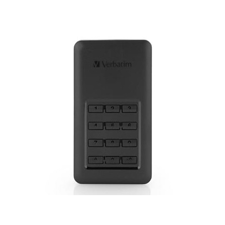 SSD Zewnętrzny Verbatim Store N Go Secure, 53402, 256GB, czarny, szyfrowane, z klawiaturą numeryczną, złącze USB-C, 2.5", USB-C,