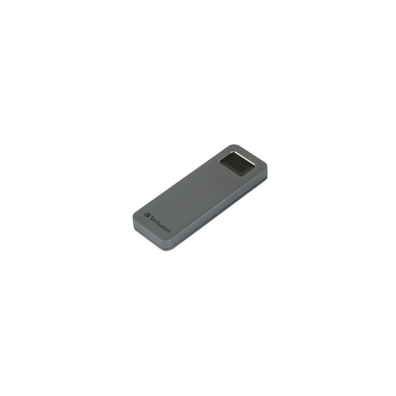 SSD Zewnętrzny Verbatim Executive Fingerprint Secure, 53657, 1000GB, szary, szyfrowanie 256-bit AES, 2.5", USB-C, 1TB, RODO