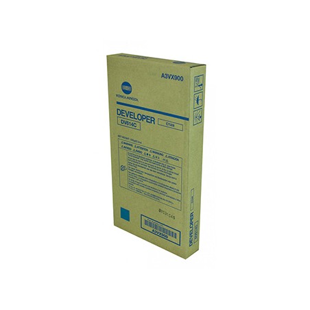 Konica Minolta oryginalny starter A3VX900, DV-614C, cyan, Konica Minolta Bizhub C3070L, 1060, 1070P, 1070, starter