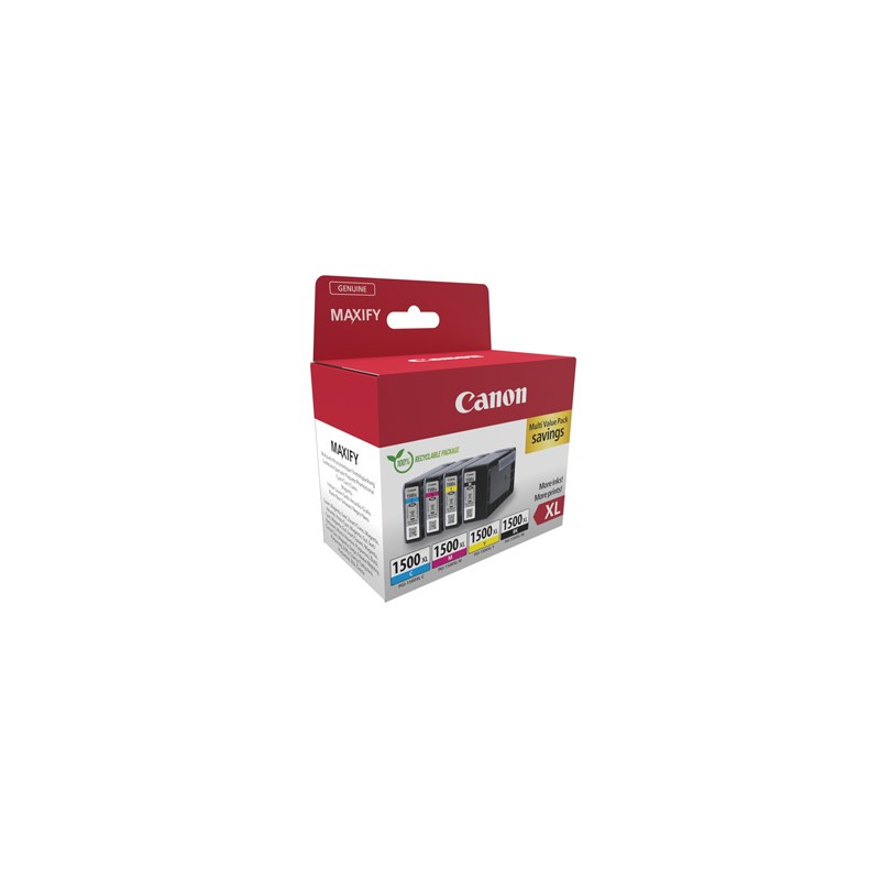 Canon oryginalny ink / tusz PGI-1500XL BK/C/M/Y MULTI, 9182B010, CMYK, 780s