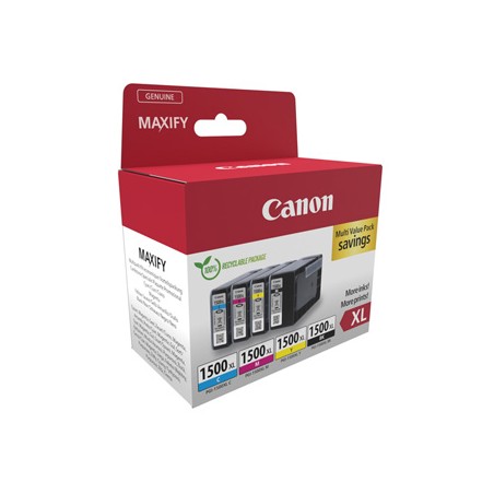 Canon oryginalny ink / tusz PGI-1500XL BK/C/M/Y MULTI, 9182B010, CMYK, 780s