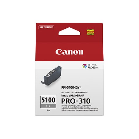 Canon oryginalny ink / tusz PFI-5100 GY, 6959C001, Grey