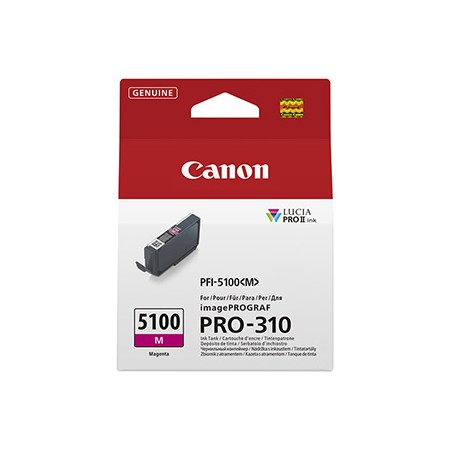 Canon oryginalny ink / tusz PFI-5100 M, 6954C001, Magenta