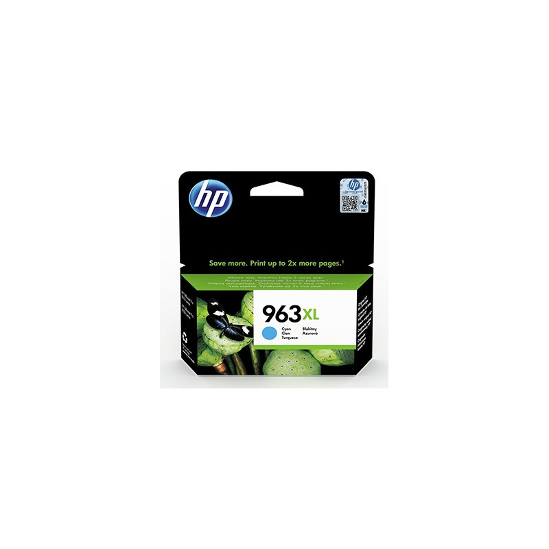 HP oryginalny ink / tusz 3JA27AE, HP 963XL, high capacity, cyan, 1600s, 22.92ml