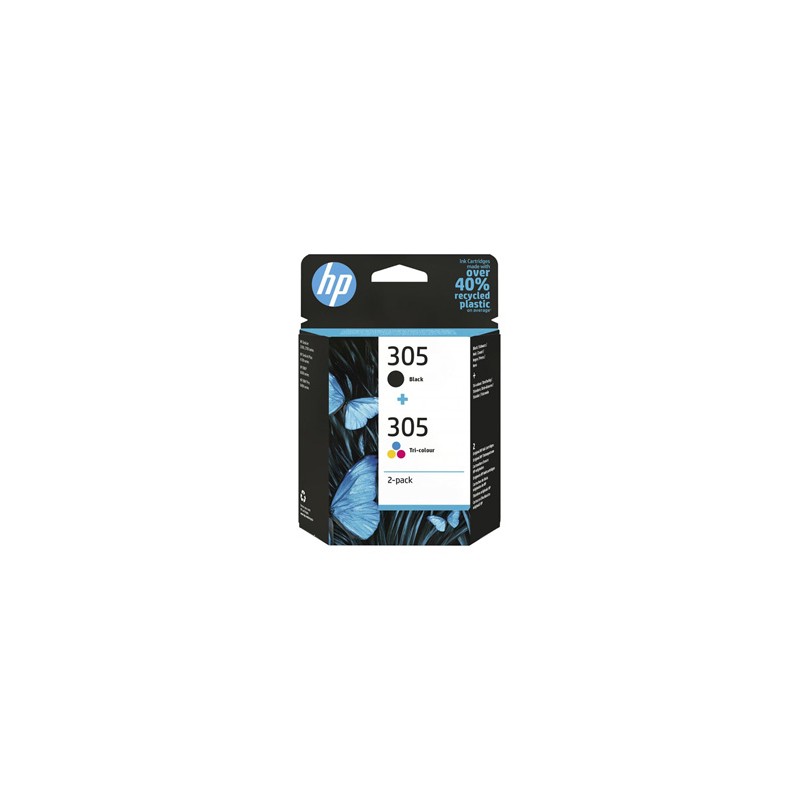 HP oryginalny ink / tusz 6ZD17AE, HP 305, 2-pack