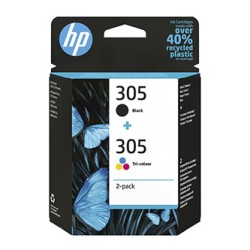 HP oryginalny ink / tusz 6ZD17AE301, HP 305, blister, 2-pack
